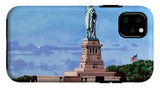 Statue of Liberty on Liberty Island in New York Harbor in New York City - Phone Case