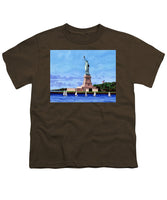 Statue of Liberty on Liberty Island in New York Harbor in New York City - Youth T-Shirt