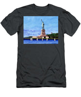 Statue of Liberty on Liberty Island in New York Harbor in New York City - T-Shirt