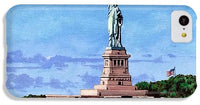 Statue of Liberty on Liberty Island in New York Harbor in New York City - Phone Case