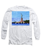 Statue of Liberty on Liberty Island in New York Harbor in New York City - Long Sleeve T-Shirt