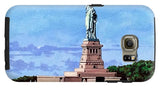 Statue of Liberty on Liberty Island in New York Harbor in New York City - Phone Case