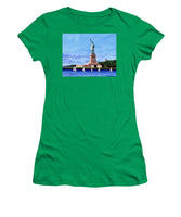 Statue of Liberty on Liberty Island in New York Harbor in New York City - Women's T-Shirt