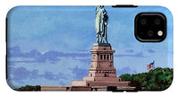 Statue of Liberty on Liberty Island in New York Harbor in New York City - Phone Case
