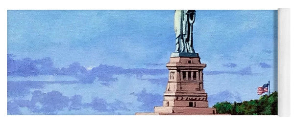 Statue of Liberty on Liberty Island in New York Harbor in New York City - Yoga Mat