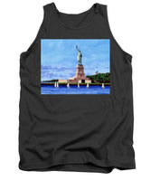 Statue of Liberty on Liberty Island in New York Harbor in New York City - Tank Top