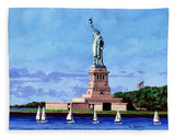 Statue of Liberty on Liberty Island in New York Harbor in New York City - Blanket