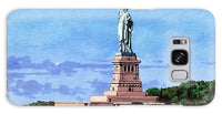 Statue of Liberty on Liberty Island in New York Harbor in New York City - Phone Case