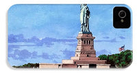 Statue of Liberty on Liberty Island in New York Harbor in New York City - Phone Case