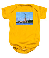 Statue of Liberty on Liberty Island in New York Harbor in New York City - Baby Onesie