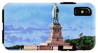 Statue of Liberty on Liberty Island in New York Harbor in New York City - Phone Case
