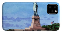 Statue of Liberty on Liberty Island in New York Harbor in New York City - Phone Case