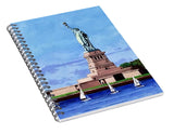 Statue of Liberty on Liberty Island in New York Harbor in New York City - Spiral Notebook
