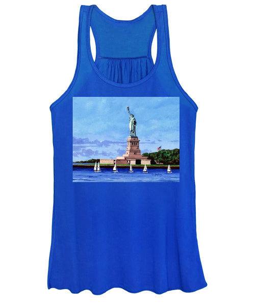 Statue of Liberty on Liberty Island in New York Harbor in New York City - Women's Tank Top