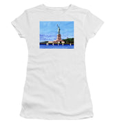 Statue of Liberty on Liberty Island in New York Harbor in New York City - Women's T-Shirt