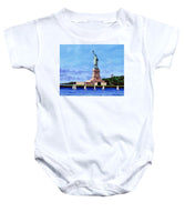 Statue of Liberty on Liberty Island in New York Harbor in New York City - Baby Onesie