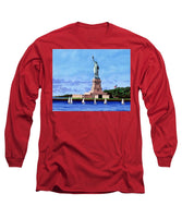 Statue of Liberty on Liberty Island in New York Harbor in New York City - Long Sleeve T-Shirt