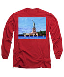 Statue of Liberty on Liberty Island in New York Harbor in New York City - Long Sleeve T-Shirt