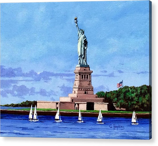 Statue of Liberty on Liberty Island in New York Harbor in New York City - Acrylic Print