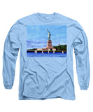 Statue of Liberty on Liberty Island in New York Harbor in New York City - Long Sleeve T-Shirt