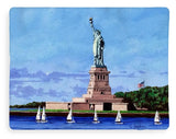 Statue of Liberty on Liberty Island in New York Harbor in New York City - Blanket