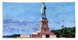Statue of Liberty on Liberty Island in New York Harbor in New York City - Bath Towel