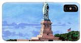 Statue of Liberty on Liberty Island in New York Harbor in New York City - Phone Case