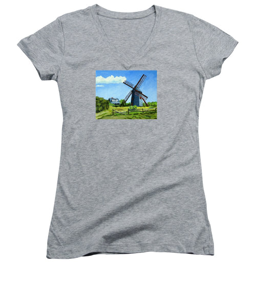 The Old Mill Cape Cod Massachusetts - Women's V-Neck