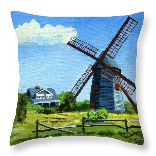 The Old Mill Cape Cod Massachusetts - Throw Pillow