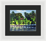 Hunnewell Estate Gardens Wellesley Massachusetts - Framed Print