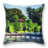 Hunnewell Estate Gardens Wellesley Massachusetts - Throw Pillow