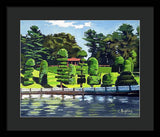 Hunnewell Estate Gardens Wellesley Massachusetts - Framed Print