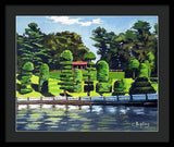 Hunnewell Estate Gardens Wellesley Massachusetts - Framed Print