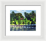 Hunnewell Estate Gardens Wellesley Massachusetts - Framed Print