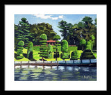 Hunnewell Estate Gardens Wellesley Massachusetts - Framed Print