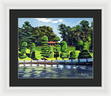 Hunnewell Estate Gardens Wellesley Massachusetts - Framed Print