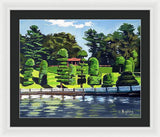 Hunnewell Estate Gardens Wellesley Massachusetts - Framed Print