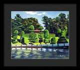 Hunnewell Estate Gardens Wellesley Massachusetts - Framed Print