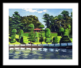 Hunnewell Estate Gardens Wellesley Massachusetts - Framed Print