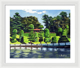 Hunnewell Estate Gardens Wellesley Massachusetts - Framed Print