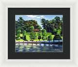 Hunnewell Estate Gardens Wellesley Massachusetts - Framed Print
