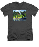 Hunnewell Estate Gardens Wellesley Massachusetts - Men's V-Neck T-Shirt