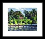 Hunnewell Estate Gardens Wellesley Massachusetts - Framed Print