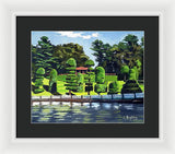 Hunnewell Estate Gardens Wellesley Massachusetts - Framed Print