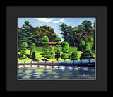 Hunnewell Estate Gardens Wellesley Massachusetts - Framed Print