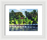 Hunnewell Estate Gardens Wellesley Massachusetts - Framed Print