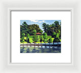 Hunnewell Estate Gardens Wellesley Massachusetts - Framed Print