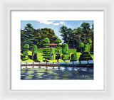 Hunnewell Estate Gardens Wellesley Massachusetts - Framed Print