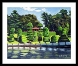 Hunnewell Estate Gardens Wellesley Massachusetts - Framed Print