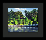Hunnewell Estate Gardens Wellesley Massachusetts - Framed Print